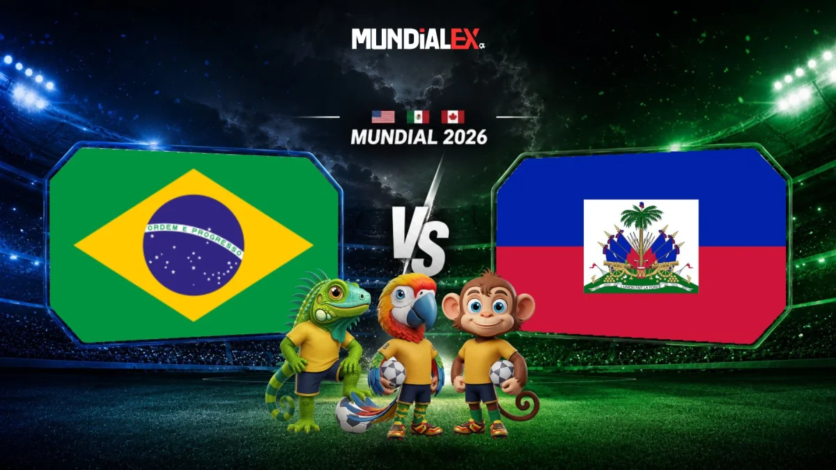 Brasil vs Haití en la fecha 2 del Grupo 2 del Mundial 2026.