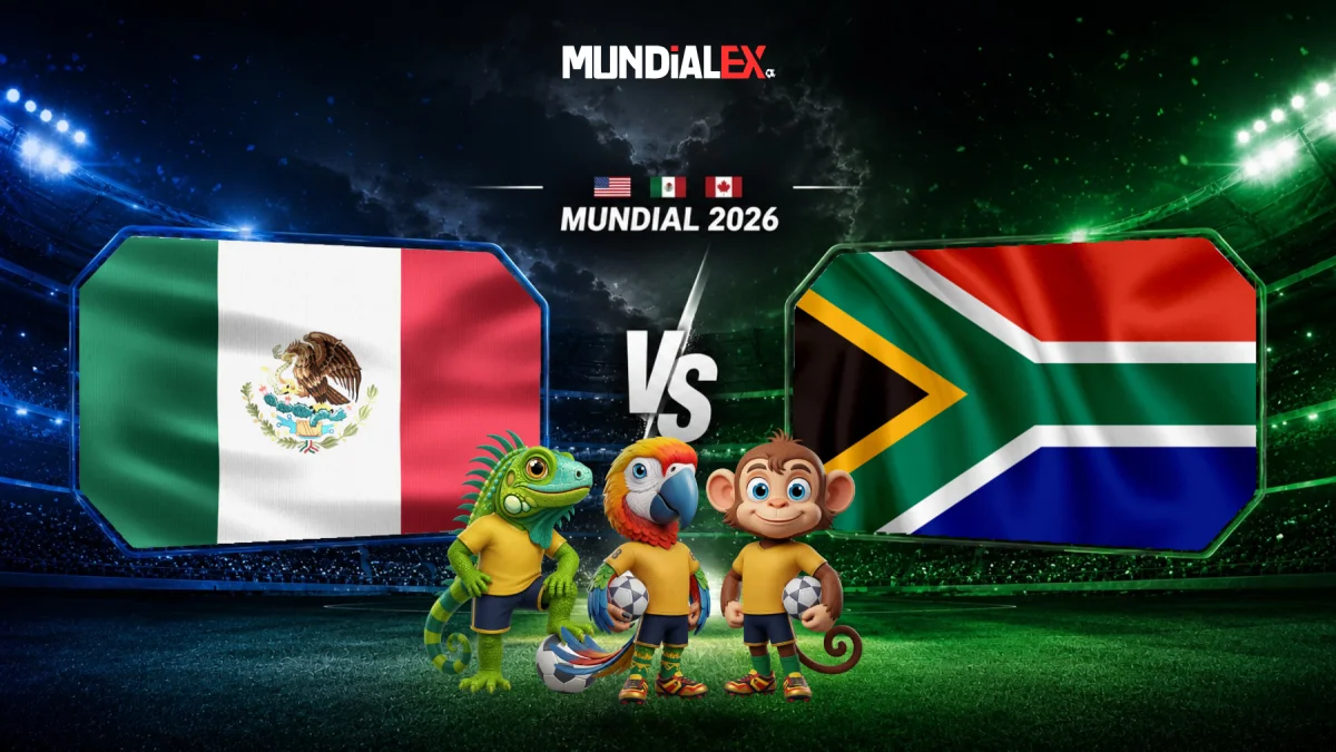 México vs. Sudáfrica, partido por la jornada 1 del Grupo A del Mundial 2026.