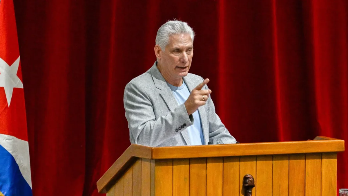 Fotografía de archivo del presidente de Cuba, Miguel Díaz-Canel, en La Habana.