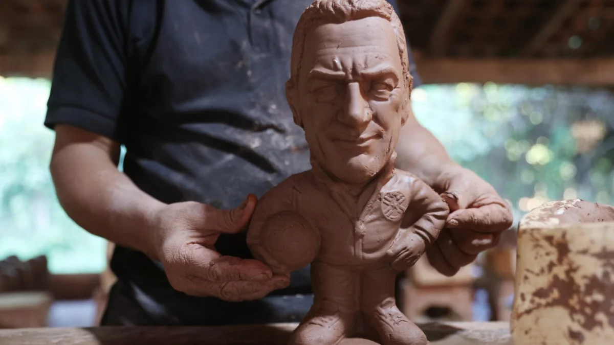 Imagen de Gustavo Alfaro, homenajeado de esa forma en Paraguay.