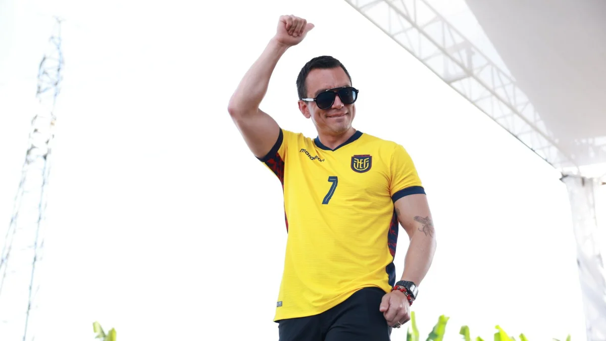 El presidente de Ecuador, Daniel Noboa, asistió al debut de Ecuador en el Mundial 2026.