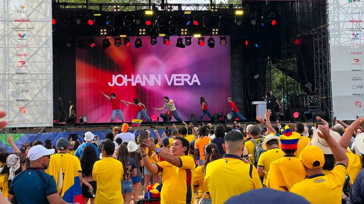 Johann Vera se presentó ante miles de aficionados ecuatorianos en el FIFA Fan Festival de Filadelfia, donde puso música a la previa del debut de la Tri frente a Costa de Marfil en el Mundial 2026.