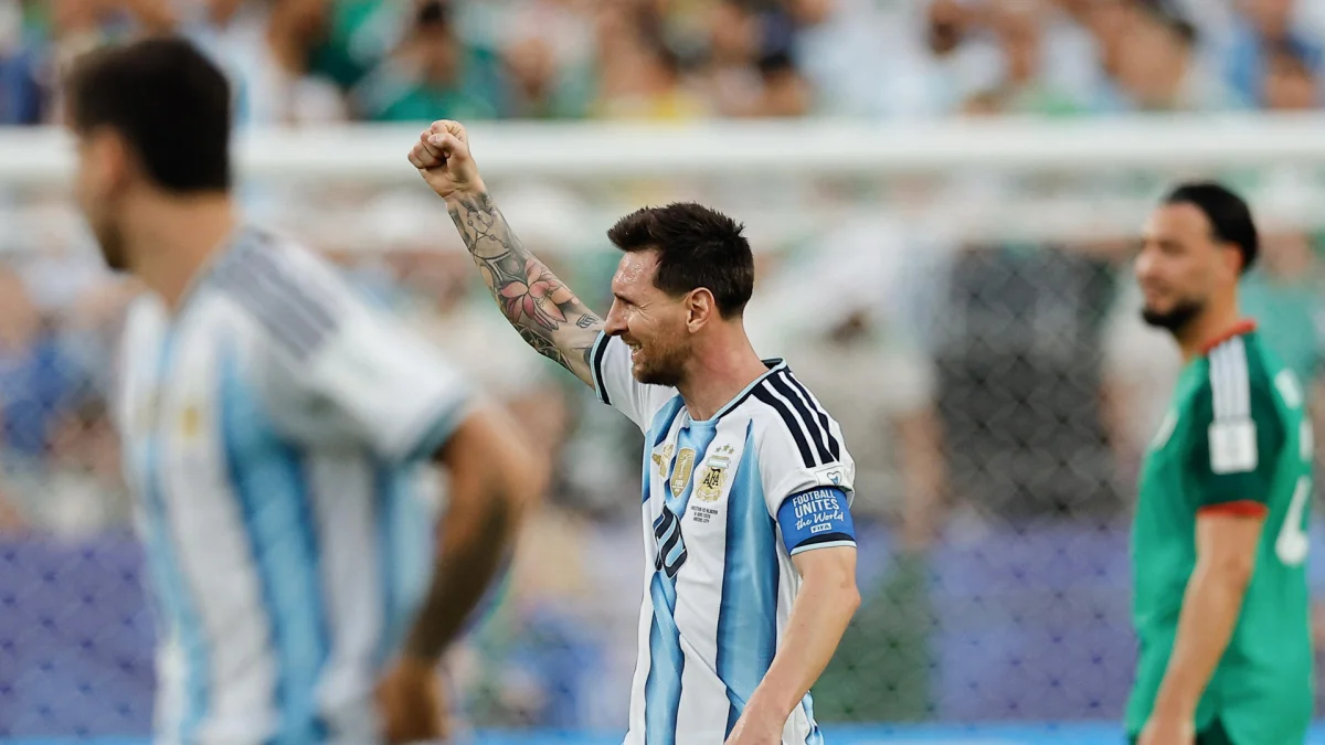 Lionel Messi en el partido contra Argelia en el Mundial 2026.