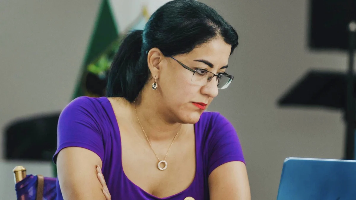 Gilda Natalia Alcívar, ministra ecuatoriana de Educación, Deporte y Cultura.