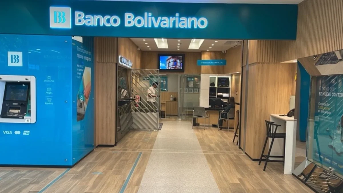 Una de las agencias del Banco Bolivariano, en Ecuador.
