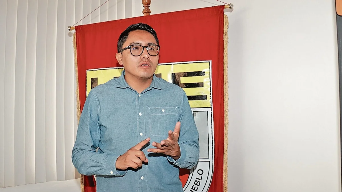 Andrés Quishpe es el presidente de la UNE. La organización mantiene una denuncia en la OIT por su disolución ordenada en 2016.