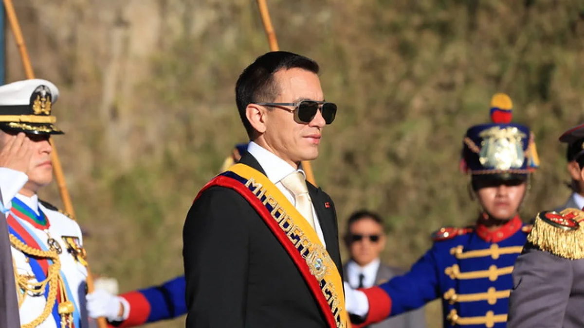 Daniel Noboa, presidente de Ecuador, se refirió a las elecciones presidenciales de Colombia.