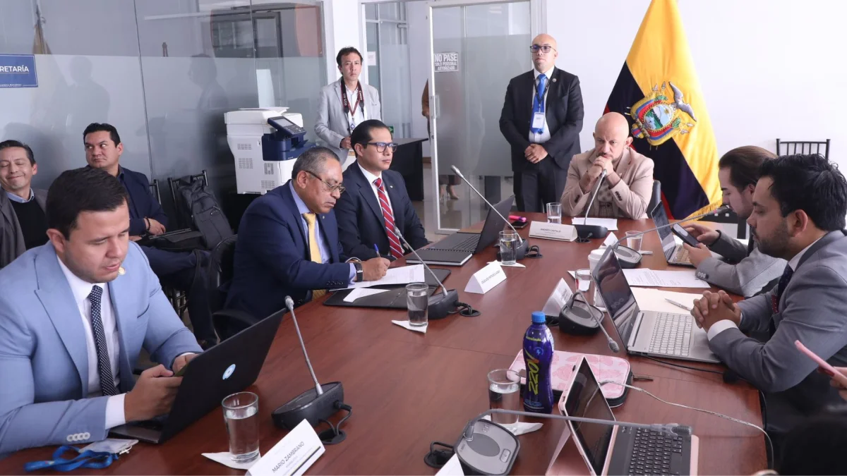 Andrés Castillo (ADN) preside la Comisión de Seguridad durante la ausencia temporal de la asambleísta Inés Alarcón (ADN).