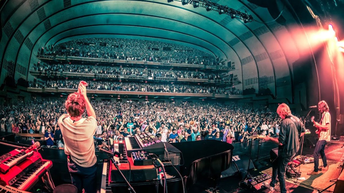 La banda Goose en concierto.