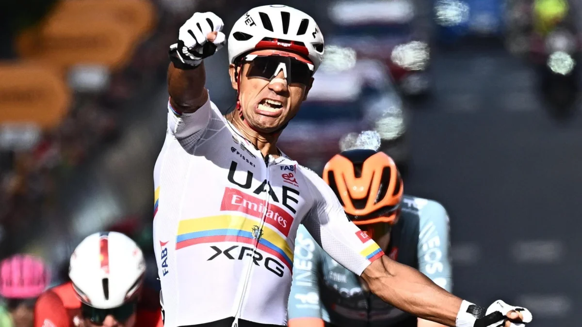 Jhonatan Narváez, en el Giro de Italia 2026.