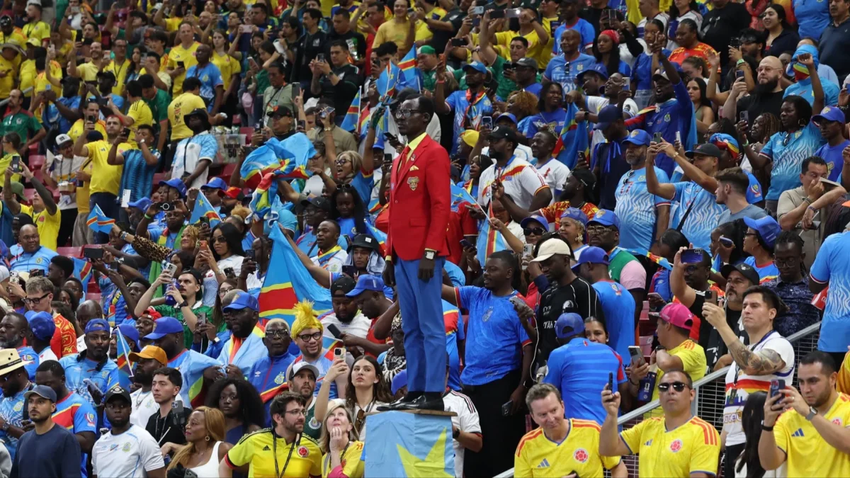 Kuka apoya a la República Democrática del Congo permaneciendo totalmente inmóvil durante los 90 minutos de cada partido