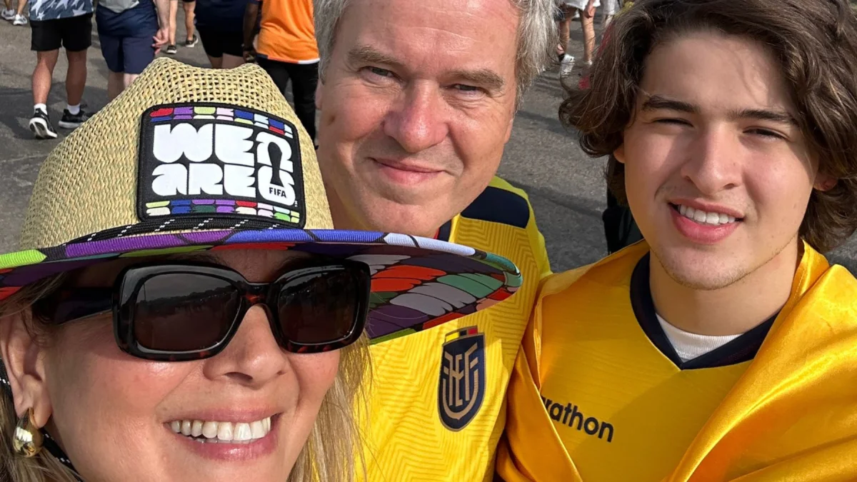 Stefan Behrens, esposo de Sandra y padre de Antonio, asegura que cuando juega Ecuador su corazón es tricolor.
