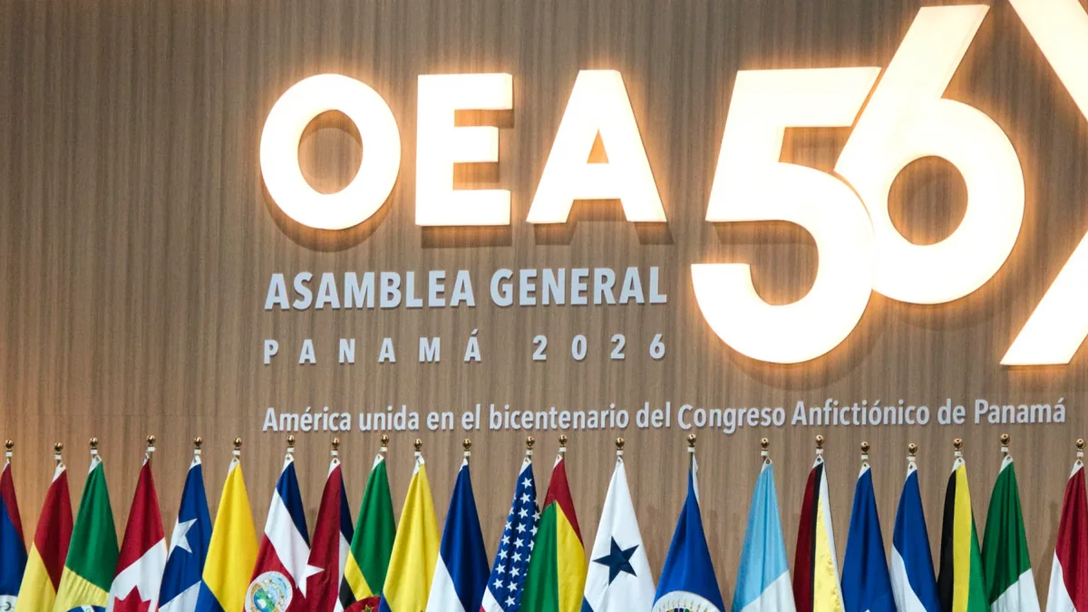 Fotografía de la 56ª Asamblea General de la Organización de los Estados Americanos (OEA)  en Ciudad de Panamá (Panamá).