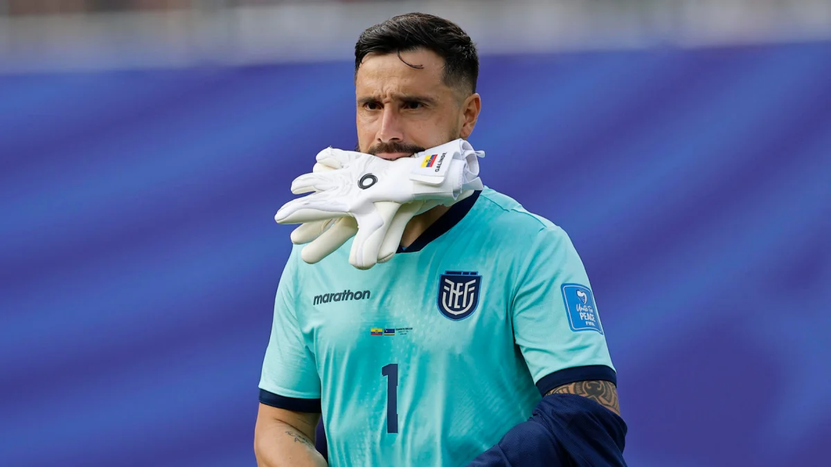 Hernán Galíndez, el arquero de Ecuador para medir a México en el Mundial 2026.