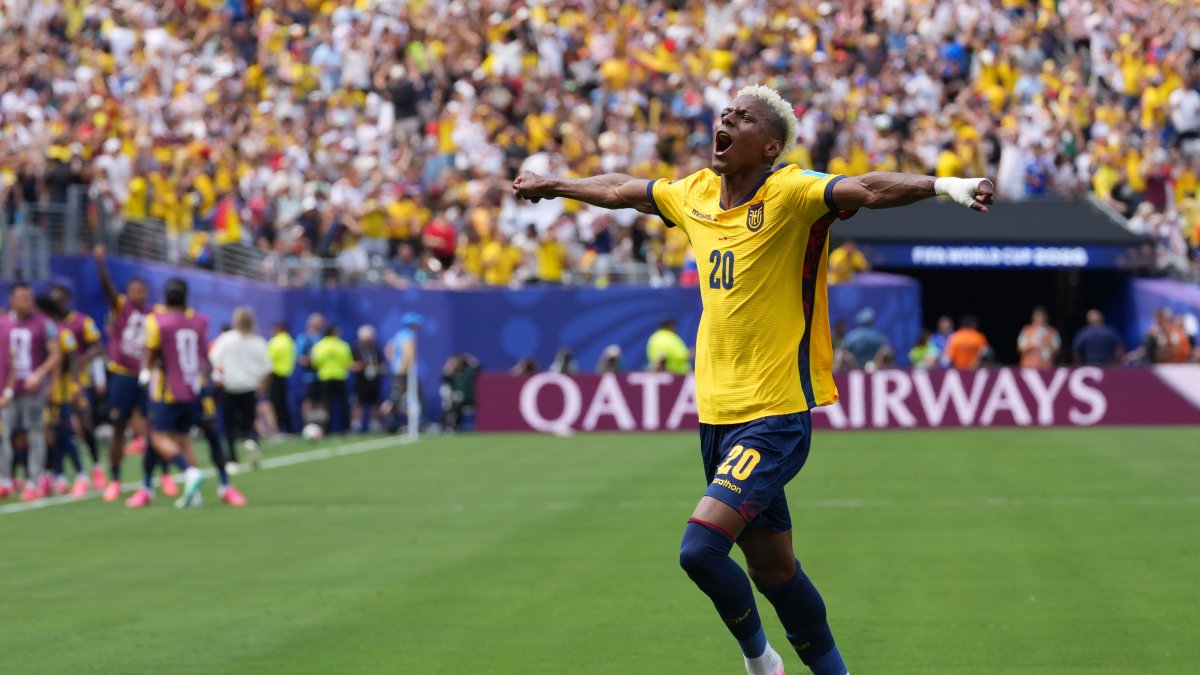 Nilson Angulo fue el encargado de poner el primer gol de Ecuador ante Alemania.