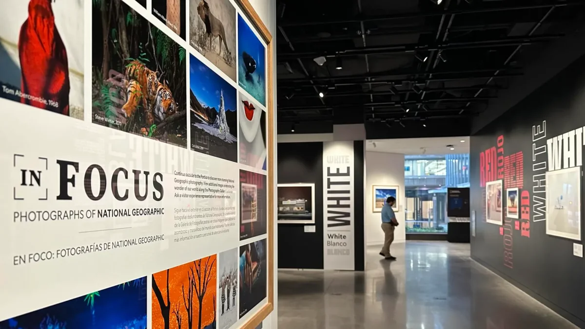 Fotografía del 22 de junio de la sección 'En Foco', una exhibición en el Museo de la Exploración de la NatGeo, el nuevo museo de la National Geographic en Washington.
