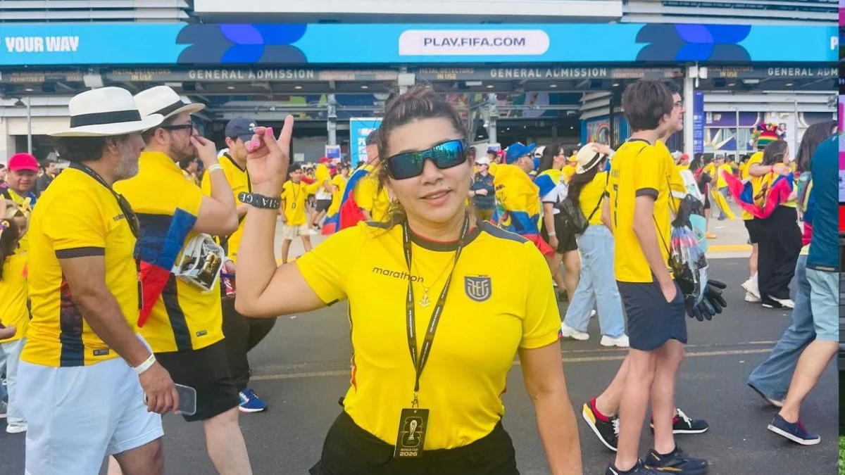 Ana Lucía Merino vivió con emoción el triunfo de Ecuador ante Alemania, sintiendo que el MetLife Stadium se convirtió en un pedazo de su país.