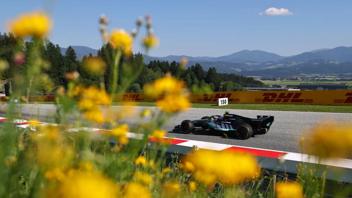 El piloto italiano Andrea Kimi Antonelli, de Mercedes, participa en una sesión de entrenamientos del Gran Premio de Austria de Fórmula 1.