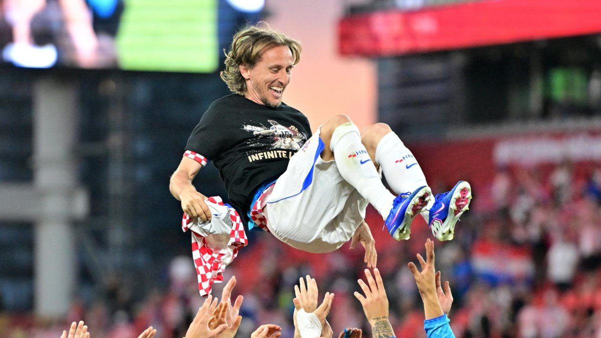Luka Modric de 41 años es la figura de la Selección de Croacia.