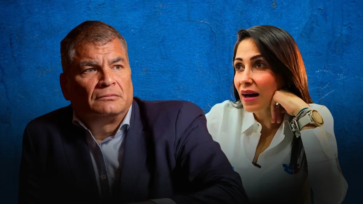 Luisa González y Rafael Correa expresaron posiciones opuestas sobre el papel de Rafael Saltos tras las primarias en Manabí.