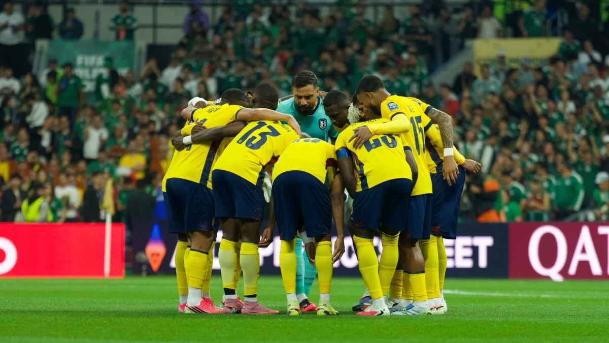 Selección de Ecuador en el último partido del Mundial 2026.