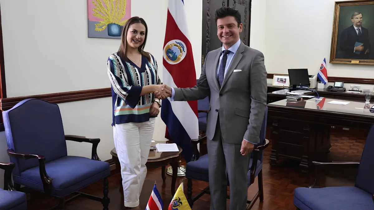 Costa Rica y Ecuador refuerzan lazos de cooperación en encuentro diplomático.