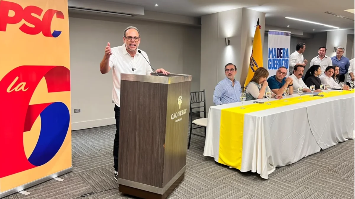 Andrés Roche es el precandidato al Municipio de Guayaquil por el Partido Social Cristiano y el movimiento Madera de Guerrero.