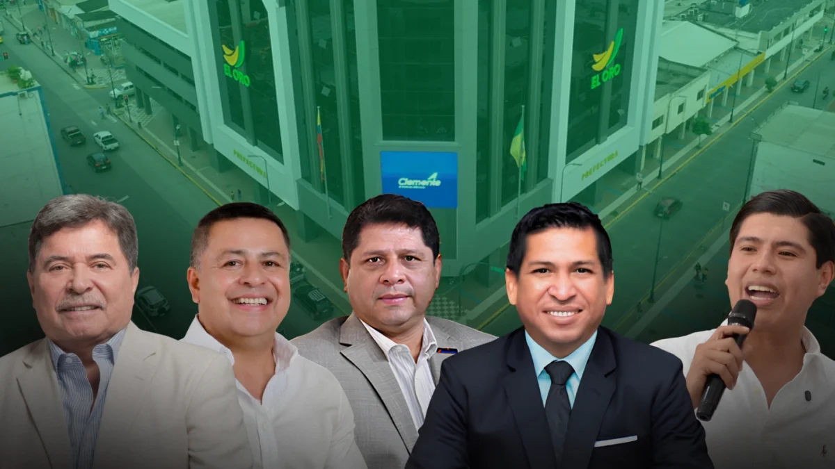 Precandidatos a la Prefectura de El Oro, presentados por las organizaciones políticas rumbo a las elecciones seccionales 2026.
