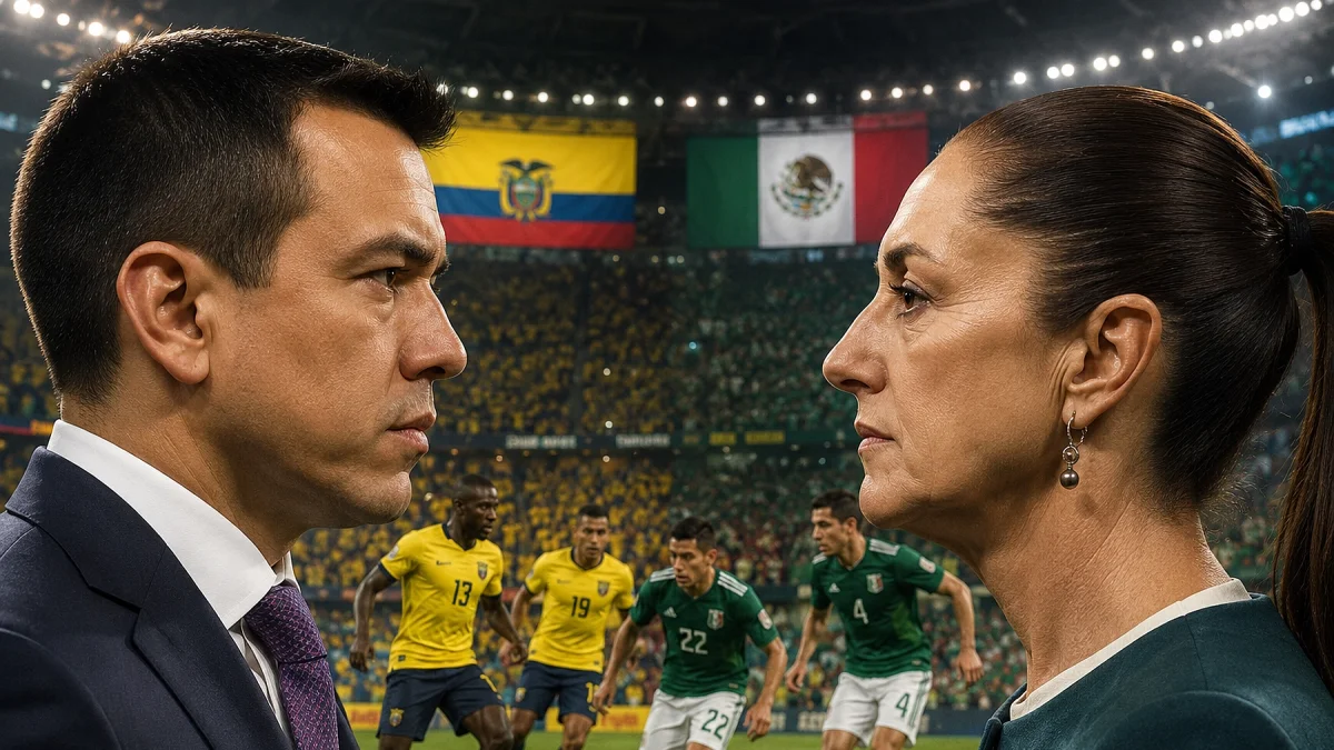 Ecuador y México mantiene un conflicto diplomático que se vio reflejado en el Mundial de Fútbol.
