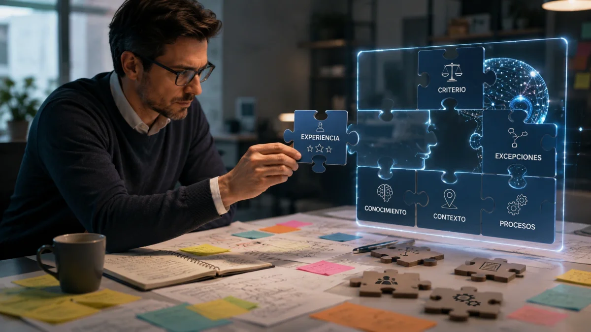 La inteligencia artificial solo puede automatizar procesos cuando antes comprende el conocimiento y la experiencia de quienes realizan el trabajo.