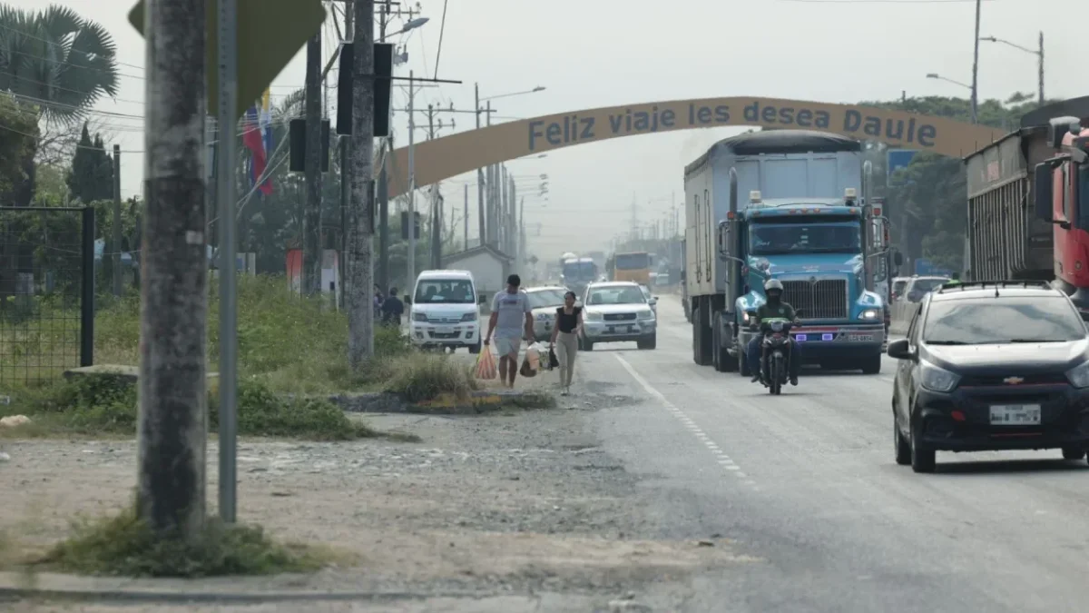Referencial El hecho se registró en la vía a Salitre, en Daule