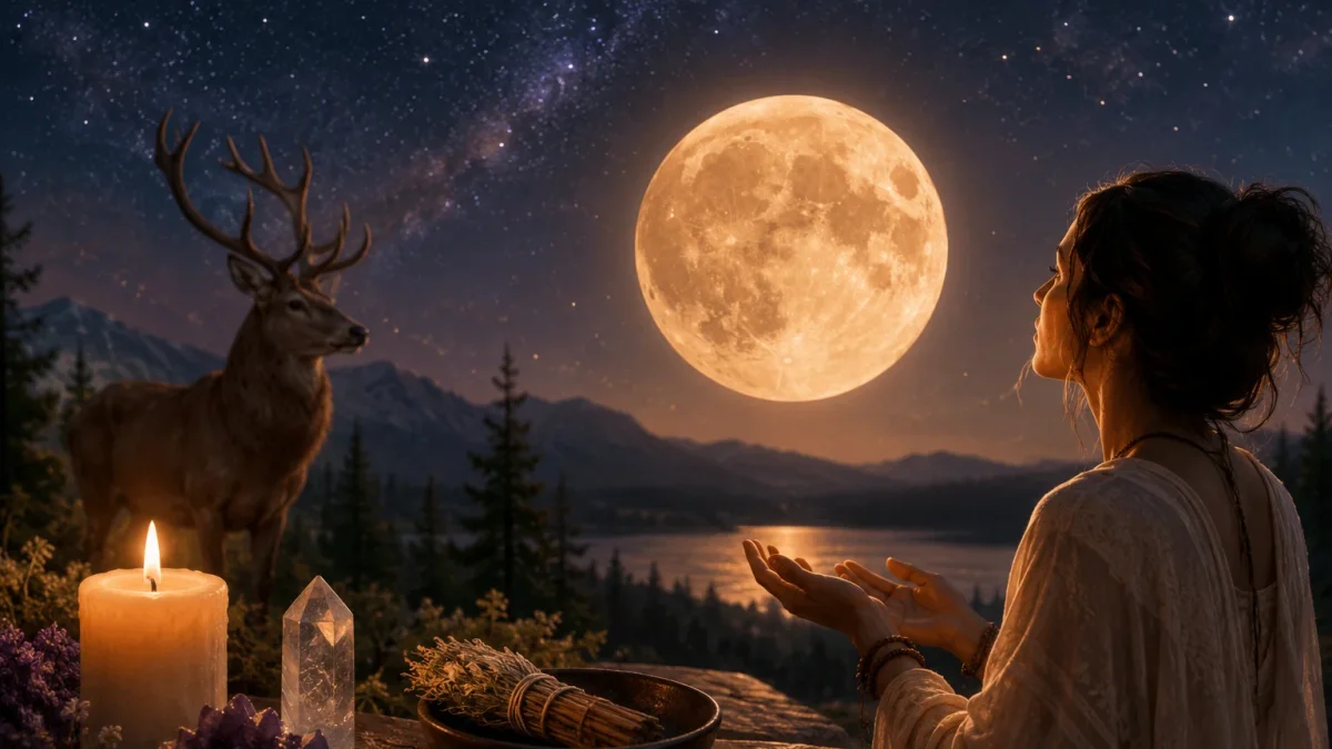 La holística propone rituales para aprovechar la energía de la Luna llena del ciervo.