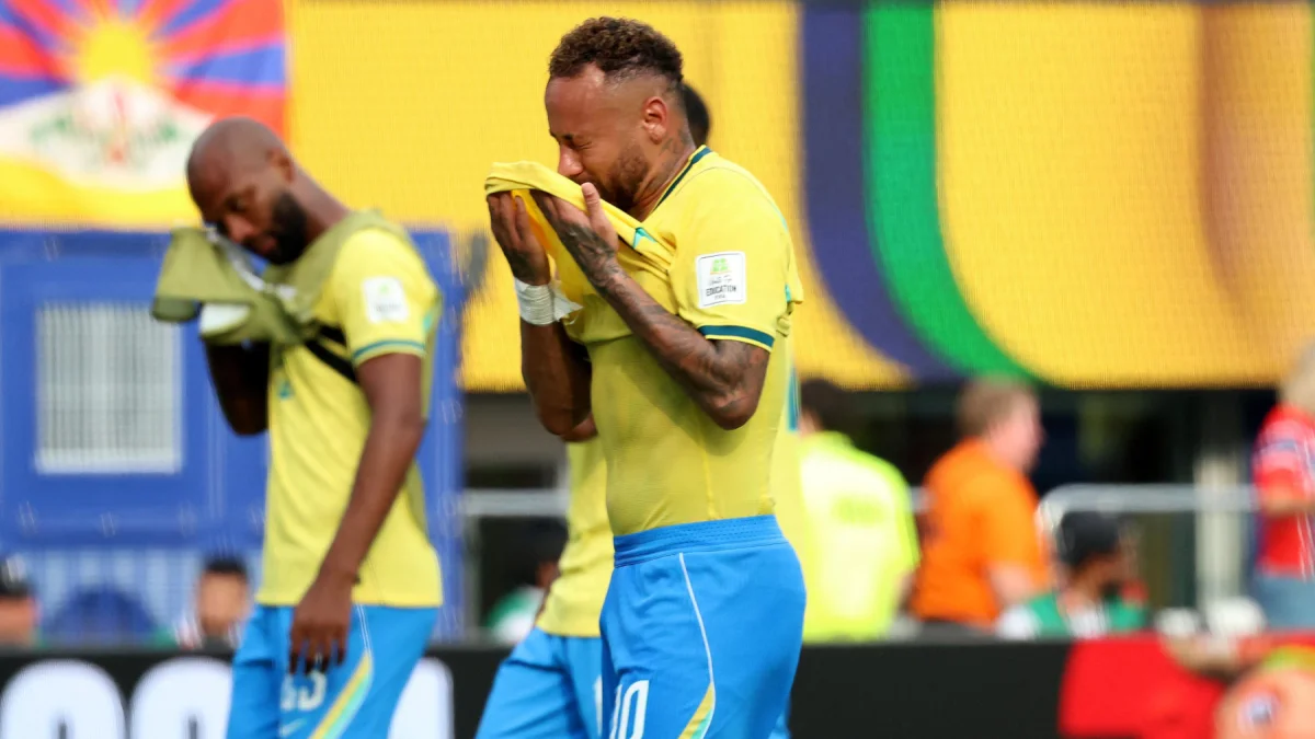 Neymar, en la derrota de Brasil ante Noruega en el Mundial 2026.