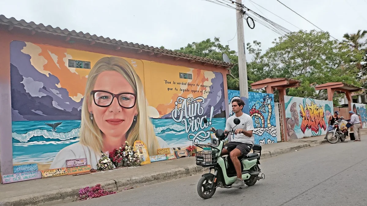 Mural. Se ha convertido en un punto de encuentro para recordar el legado de Monika Silva.