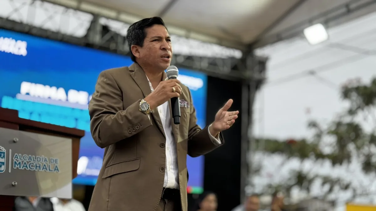 Darío Macas, alcalde de Machala.