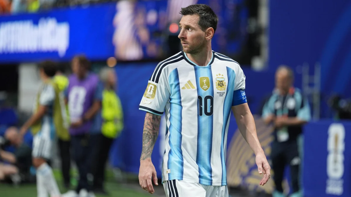 Lionel Messi, en el partido de Argentina contra Egipto por el Mundial 2026.