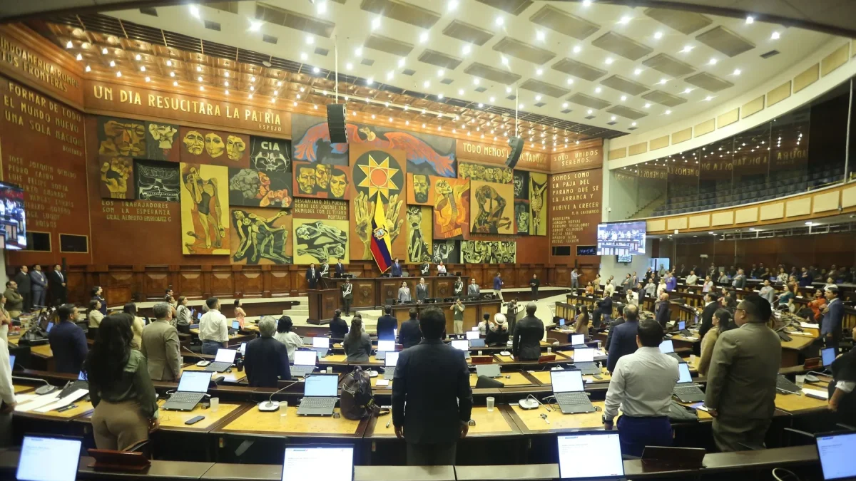Sesión de la Asamblea Nacional en el Palacio Legislativo.