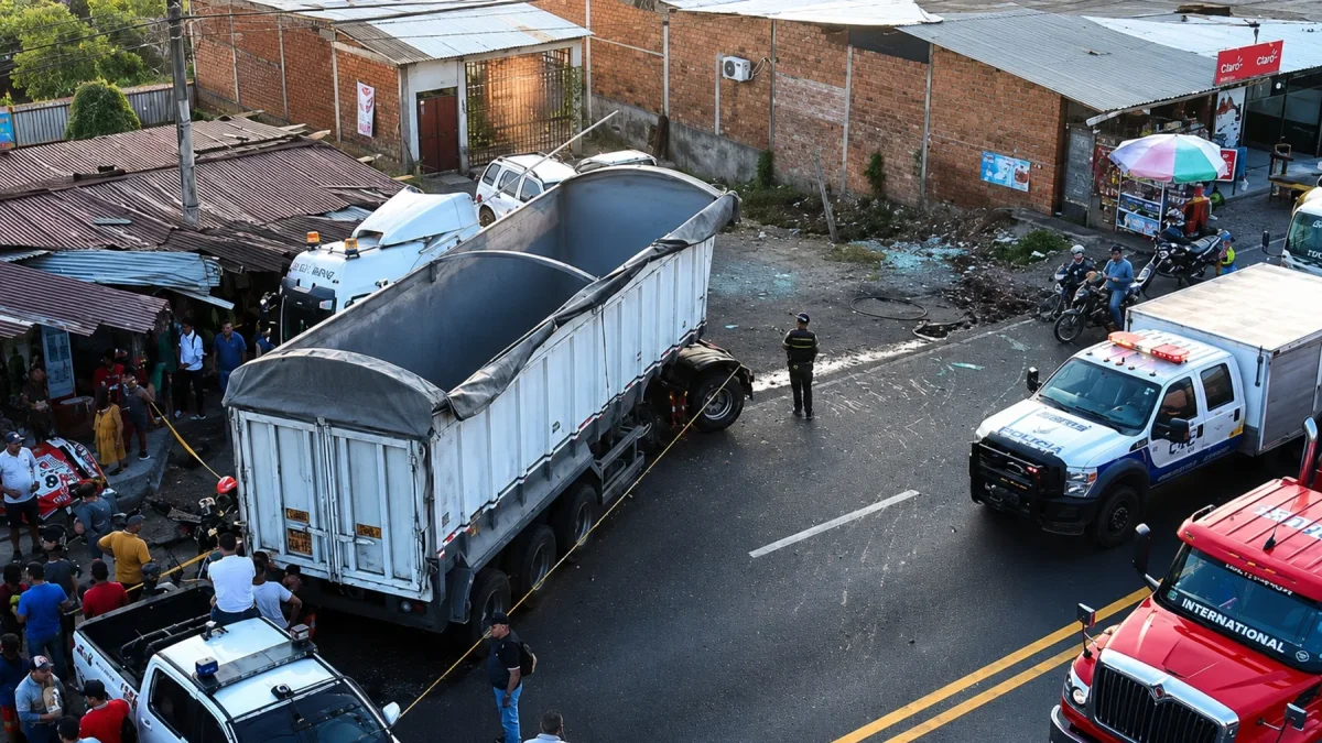 El accidente involucró a un tráiler. Ocurrió la tarde de este martes 7 de julio en la parroquia Virgen de Fátima, en Yaguachi.