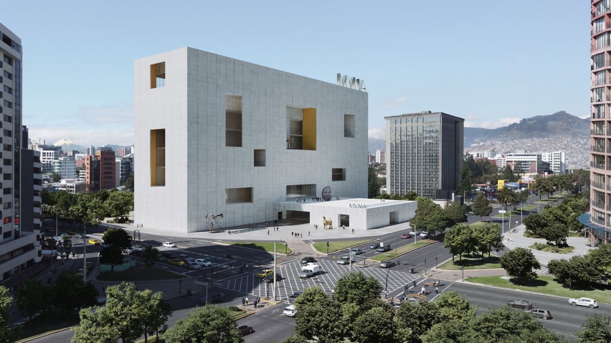Fachada del nuevo Museo Nacional del Ecuador.