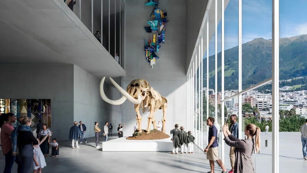 Una de las fotos compartidas por la exMinistra de Cultura sobre el proyecto ganador del Museo.