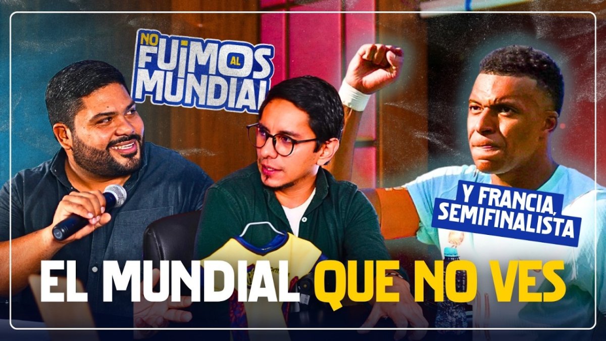 #ENVIVO | Francia ya está en semifinales del Mundial 2026, pero la verdadera conversación va mucho más allá de lo que ocurrió en la cancha.
En este episodio de No Fuimos al Mundial, conversamos con Roberto Palacios, quien vivió el torneo desde los estadios, y con Katherine Argudo, periodista de EXPRESO que siguió de cerca las historias que marcaron la Copa del Mundo fuera de la cancha.
#NoFuimosAlMundial #Mundial2026 #ecuador #FIFA
──────────────────────────────────────
SUSCRÍBETE A EXPRESO
Periodismo independiente · Edición digital completa · Sin límite de artículos
→ https://suscripcion.expreso.ec
✔ Acceso a la edición impresa digital
✔ Noticias sin paywall en expreso.ec
✔ Contenido exclusivo para suscriptores
──────────────────────────────────────
SÍGUENOS
Web → https://www.expreso.ec
Instagram → https://www.instagram.com/expresoec/
Facebook → https://www.facebook.com/expresoec
X/Twitter → https://x.com/Expresoec
TikTok → https://www.tiktok.com/@expresoec
Suscríbete aquí → https://suscripcion.expreso.ec
──────────────────────────────────────
#cabalas #futbol #seleccionecuatoriana #Ecuador #Guayaquil #NoFuimosAlMundial