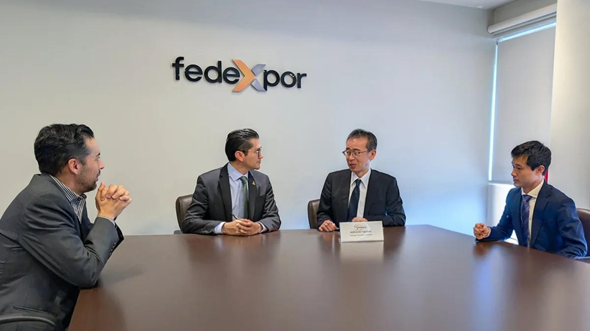 El embajador del Japón en Ecuador,Horiuchi Toshihiko mantuvo en junio una reunión con Xavier Rosero, presidente de Fedexpor.