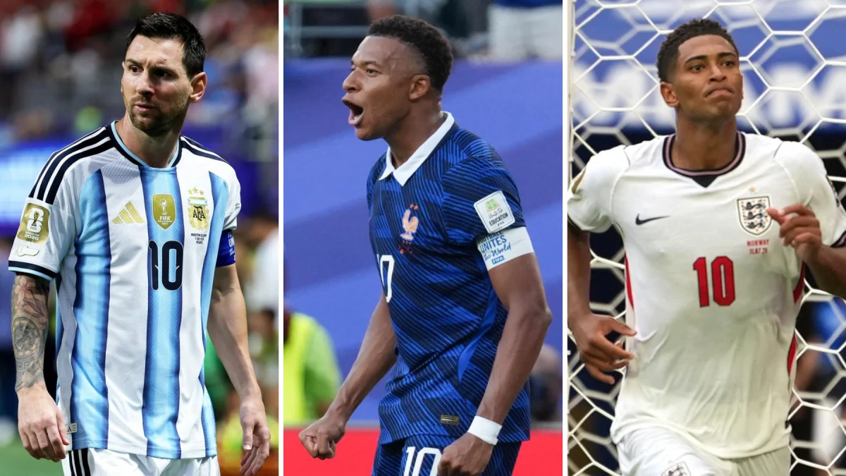 Mundial 2026: el argentino Lionel Messi (izq.), el francés Kylian Mbappé y el inglés Jude Bellingham llegan a semifinales como firmes candidatos para ganar el Balón de Oro del torneo.