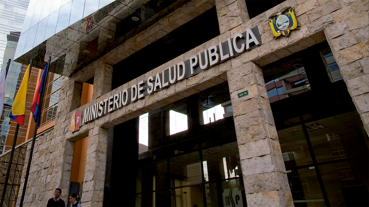 Fachada del Ministerio de Salud Pública del Ecuador.