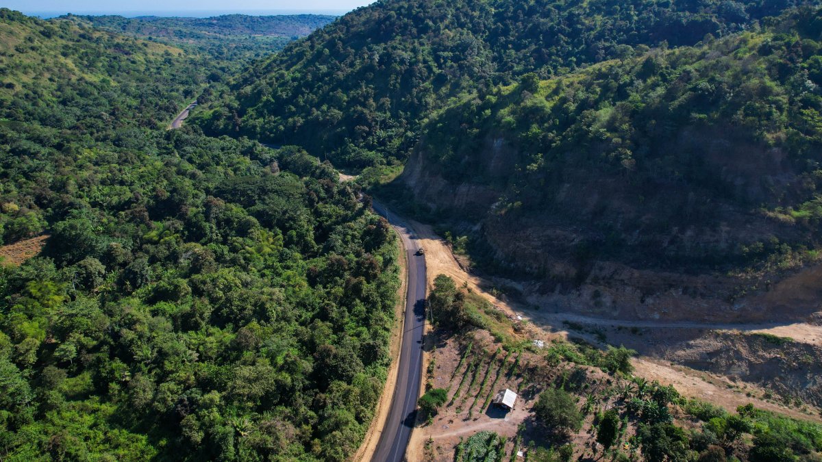 La ruta está ubicada entre las montañas y el objetivo es desarrollar a Sitio Nuevo como destino turístico