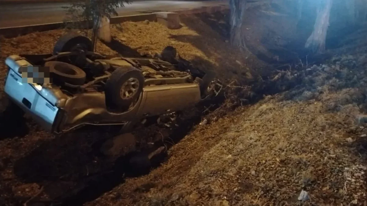 El vehículo cayó al parterre central de la vía, la noche del miércoles 15 de julio.