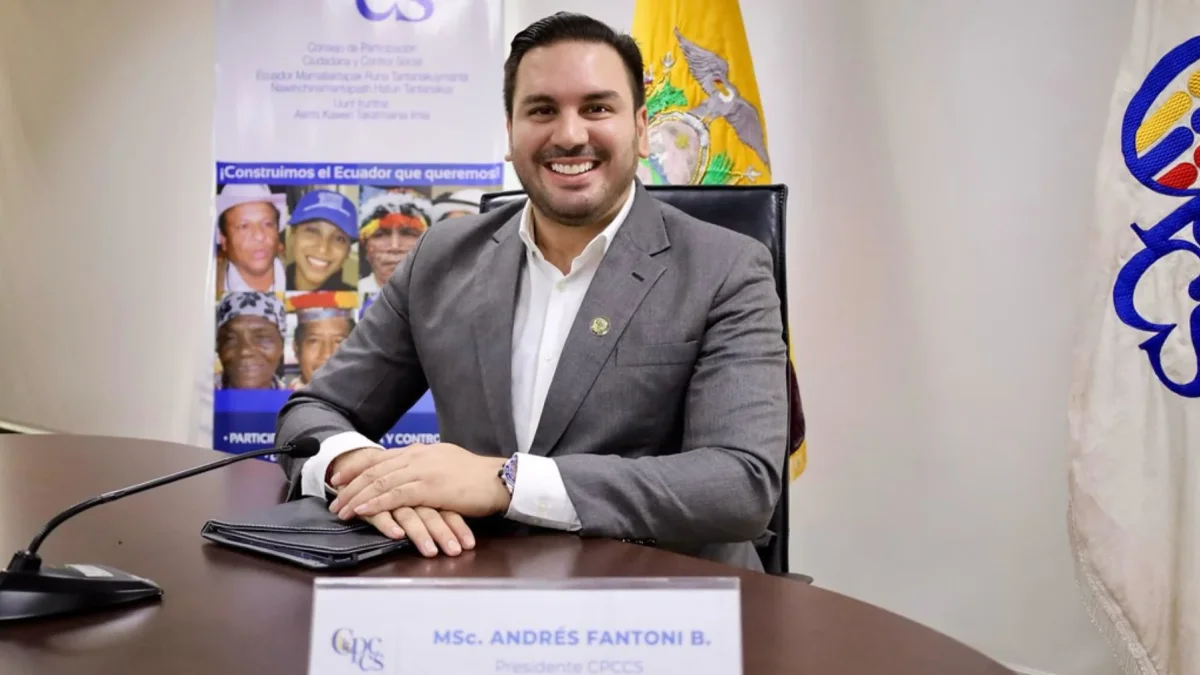 Andrés Fantoni, presidente del CPCCS, indicó que tras la aprobación del Pleno, el concurso para seleccionar a la primera autoridad de la Fiscalía se retoma.