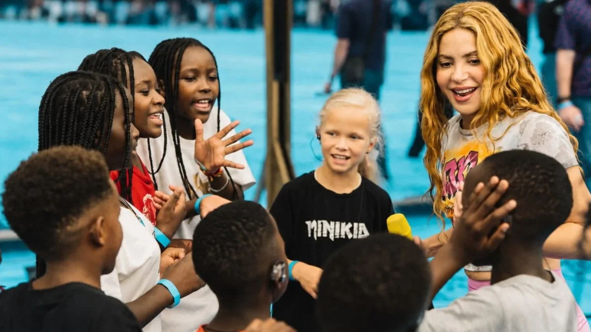 Shakira y Ghetto Kids se reunieron en Nueva York antes de la final del Mundial.