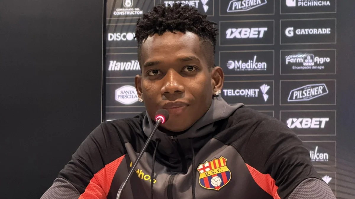 Tomás Rodríguez brindó sus primeras palabras como jugador de Barcelona SC el viernes 17 de julio.