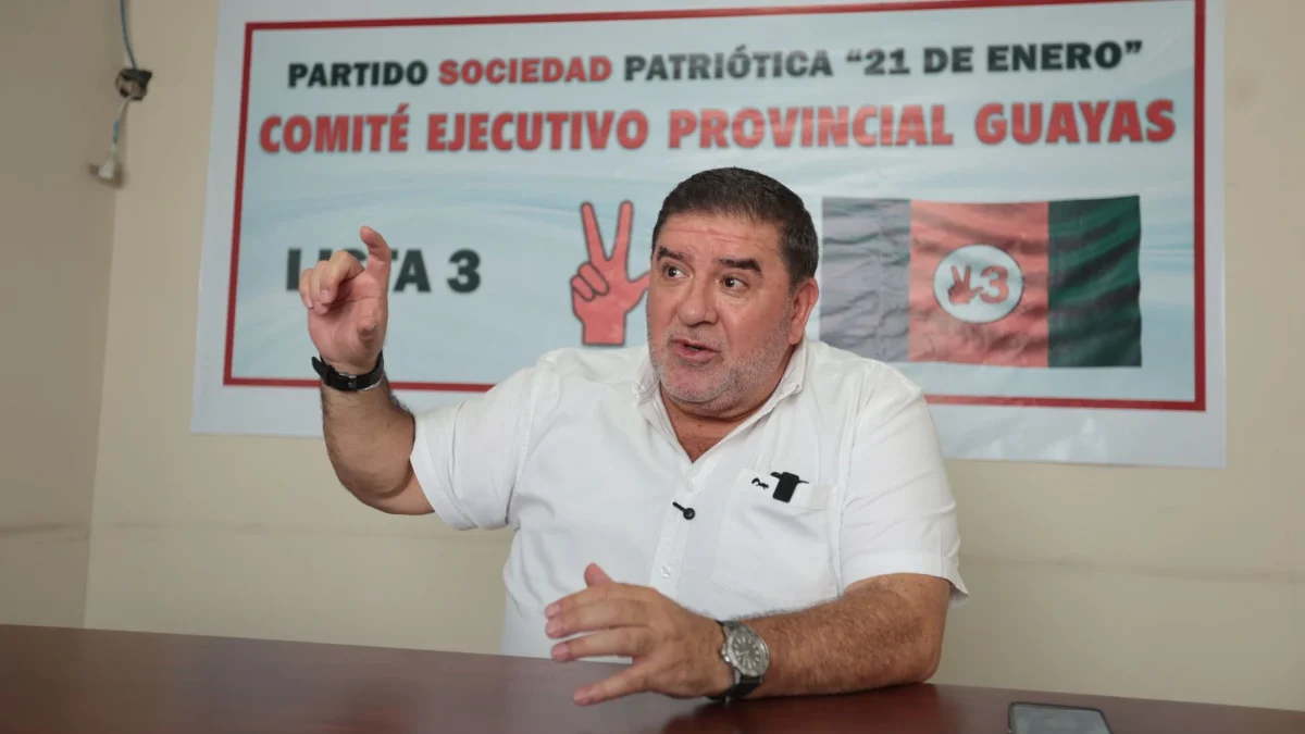 Renán Borbúa busca llegar a la Prefectura del Guayas con el respaldo del Partido Sociedad Patriótica (PSP).